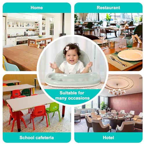 MJKSARE High Chair, 3-in-1 High Chairs for Babies and Toddlers, Five Point Seat Belt, Double Large Tray, Backrest & Height Adjustable, Foldable Baby High Chair ，for Ages 6 Months and Up，Unisex Design