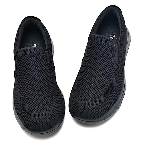 TIOSEBON Men's Slip On Loafers Comfort Fashion Walking Shoes Driving Sneakers 20361 20361 8.5 US All Black