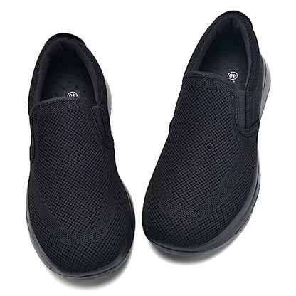 TIOSEBON Men's Slip On Loafers Comfort Fashion Walking Shoes Driving Sneakers 20361 20361 8.5 US All Black