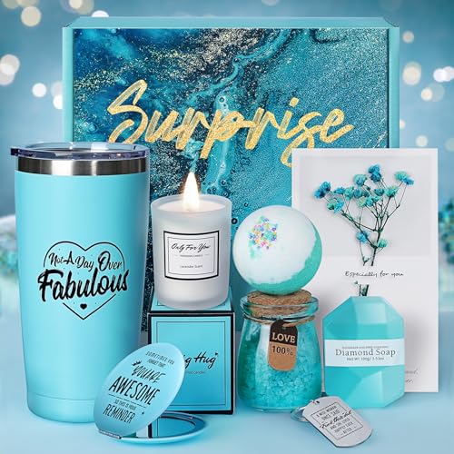Birthday Gifts for Women - Relaxing Spa Gift Basket Set, Christmas Gifts for Women Who Have Everything, Womens Gifts for Christmas, Stocking Stuffers for Women Adults, Gifts for Mom Her Grandma