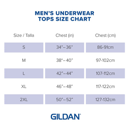 Gildan Men's A-Shirt Tanks, Multipack, Style G1104, White (12-Pack)