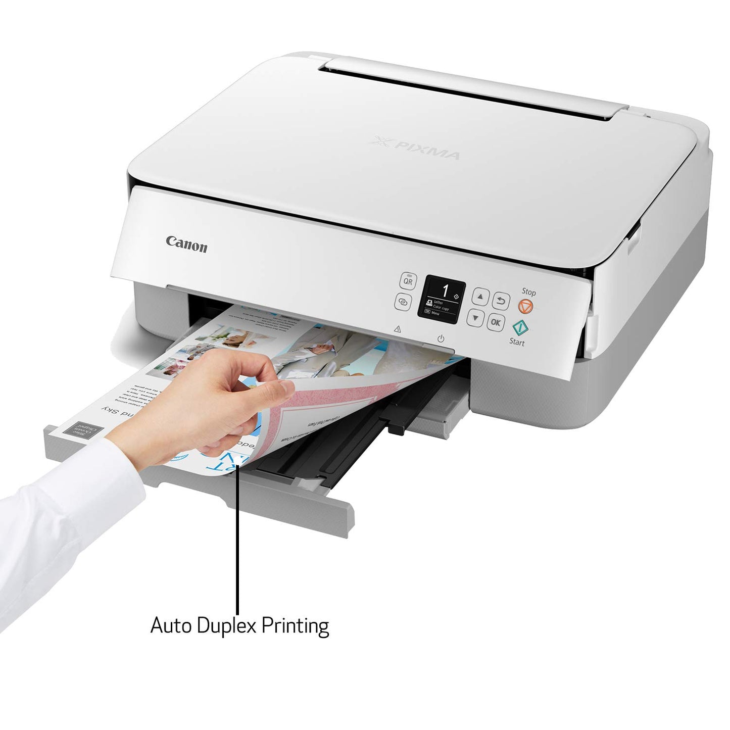 Canon PIXMA TS6420a All-in-One Wireless Inkjet Printer [Print,Copy,Scan], White