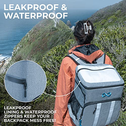 54 Cans Backpack Cooler - Everlasting Comfort Beach Cooler Backpack Insulated Leak Proof - Soft Cooler Bag for Picnic, Camping, & Beach Accessories. Sandproof, Water-Resistant, Lightweight