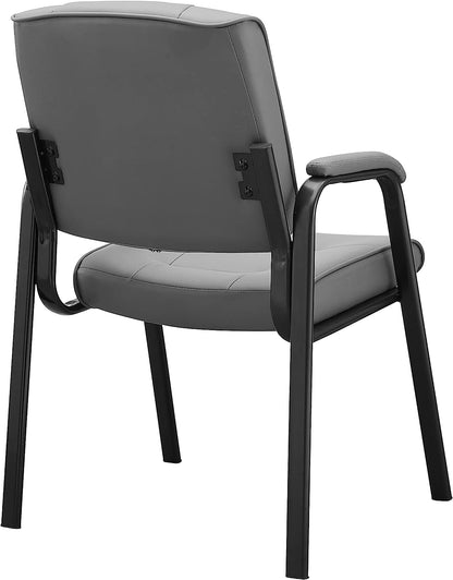 UPDATE: DEAD! Naomi Home Indulge in Comfort Mindy Office Guest Chair Set of 8 - Luxurious Leather Executive Waiting Room Chairs Set of 8 for Reception, Conference, and Lobby Spaces – Gray