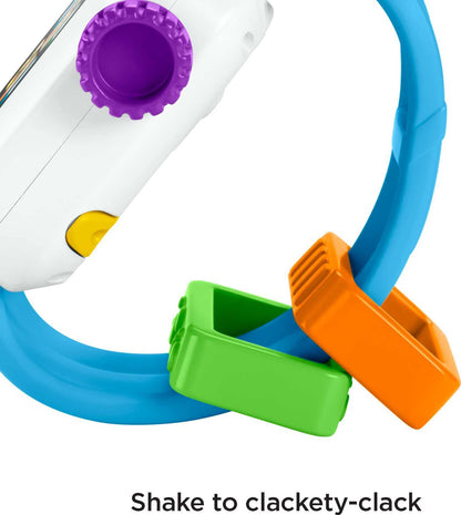 Fisher-Price Laugh & Learn Baby to Toddler Toy Time to Learn Smartwatch with Lights & Music for Pretend Play Ages 6+ Months