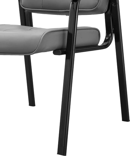UPDATE: DEAD! Naomi Home Indulge in Comfort Mindy Office Guest Chair Set of 8 - Luxurious Leather Executive Waiting Room Chairs Set of 8 for Reception, Conference, and Lobby Spaces – Gray