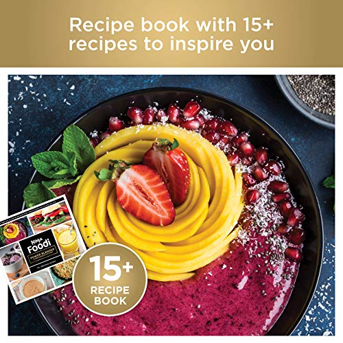 Ninja SS351 Foodi Power Blender & Processor System 1400 WP Smoothie Bowl Maker & Nutrient Extractor* 6 Functions for Bowls, Spreads, Dough & More, smartTORQUE, 72-oz.** Pitcher & To-Go Cups, Silver