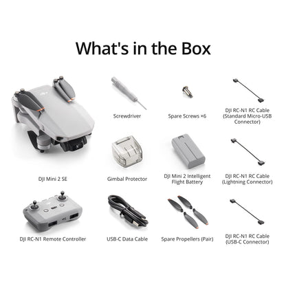 DJI Mini 2 SE, Lightweight Mini Drone with QHD Video, 10km Video Transmission, 31-min Flight Time, Under 249 g, Return to Home, Drone with Camera for Beginners