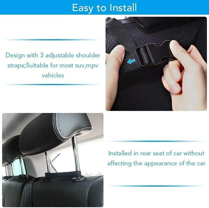 Enstiler Car Trunk Organizer, Backseat Hanging Organizer with 4 Large Storage Bag-Car Seat for SUV,Trunk,Space Saving Expert