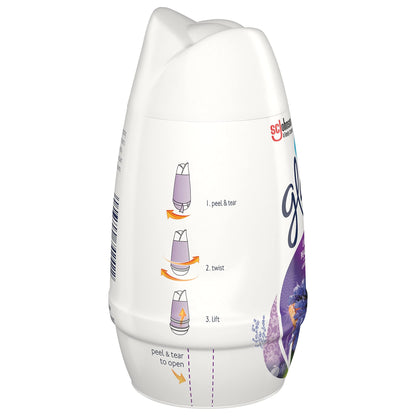 Glade Solid Air Freshener, Deodorizer for Home and Bathroom, Lavender & Peach Blossom, 6 Oz