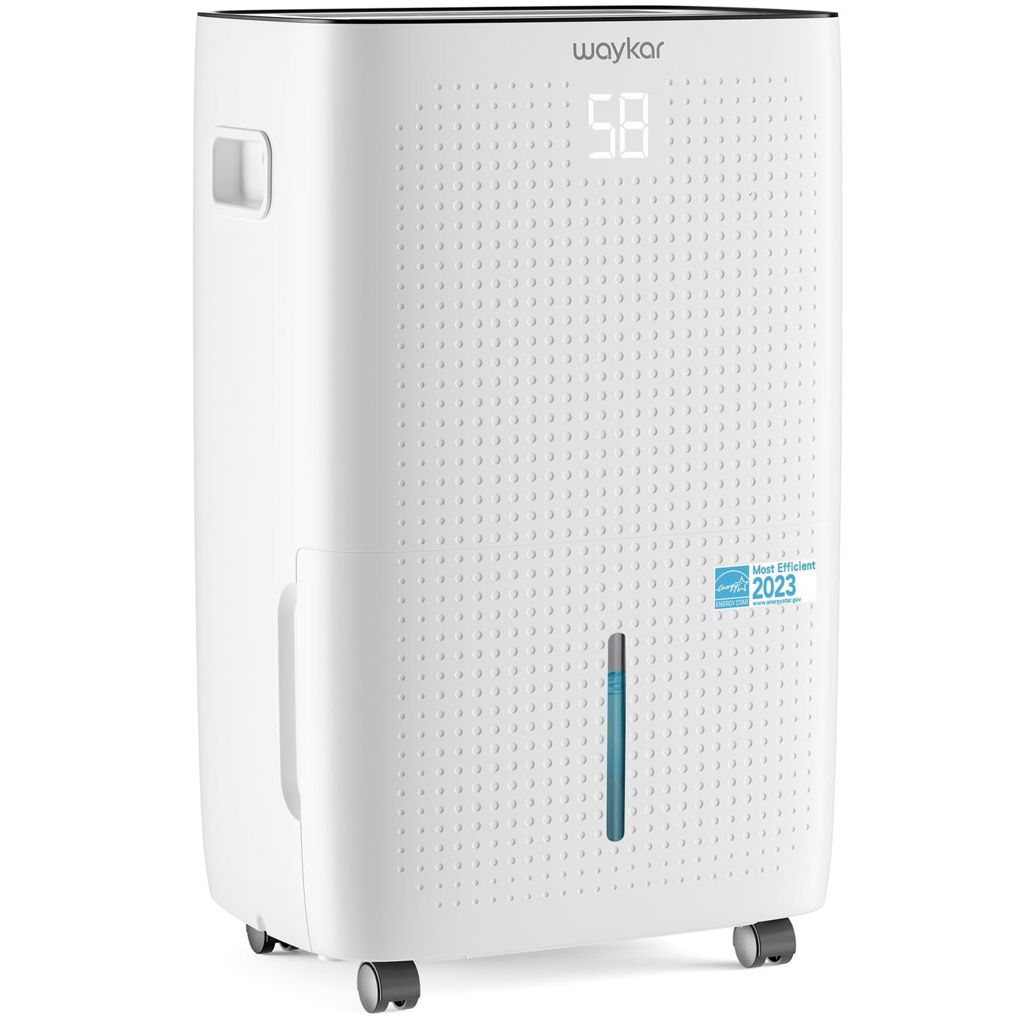 Waykar 150 Pints 7,000 Sq. Ft ENERGY STAR Most Efficient Dehumidifier with Pump for Commercial and Industrial Large Room, Warehouse, Storage, Home, Basement with Drain Hose（JD026CE-150PM）