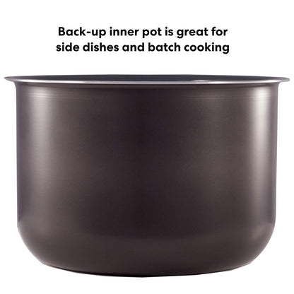 Instant Pot Ceramic Non Stick Interior Coated Inner Cooking Pot 8 Quart & Pot Silicone Lid 8 Quart