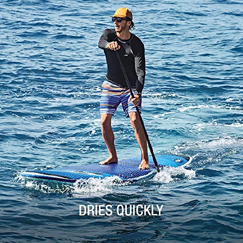 Speedo mens Uv Shirt Long Sleeve Loose Fit Easy Tee athletic technical swimsuits, White, Medium US