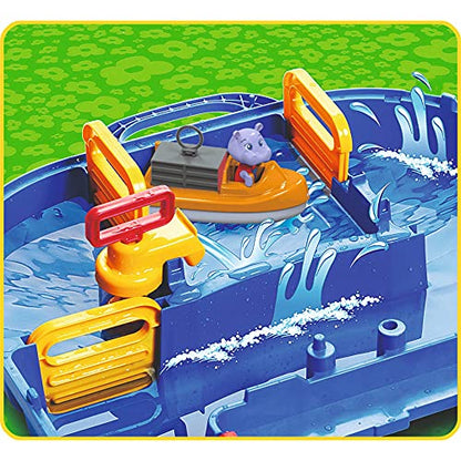 AQUAPLAY Amphie World Water Playset, Water Canal System for Hours of Fun, Educational, Learn how Water Moves, Lifts and Climbs, For Ages 3 and up
