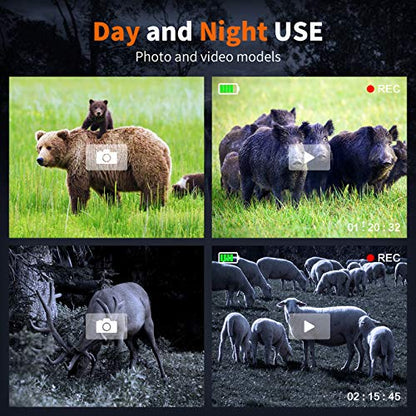 GTHUNDER Digital Night Vision Goggles Binoculars for Total Darkness—FHD 1080P Infrared Digital Night Vision, 32GB Memory Card for Photo and Video Storage—Perfect for Surveillance