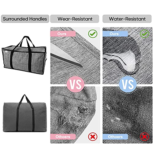 Zirakpro, Zip Moving & Storage Bag, Heavy Duty & Large Space Saving Bag, Travel, Packing Accessory, Reusable & Sustainable, 2 Pack)