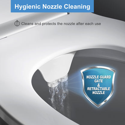 Veken Non-Electric Self-Cleaning Dual Nozzle (Frontal/Feminine Wash), Fresh Spray Bidet for Toilet with Adjustable Water Pressure Switch