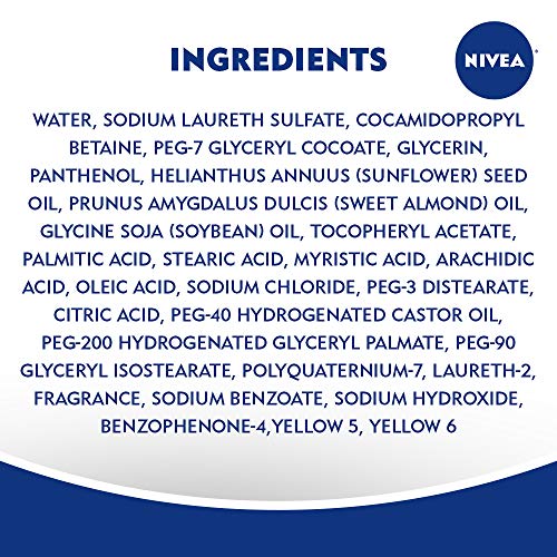 NIVEA Vanilla and Sweet Cream Pampering Body Wash with Nourishing Serum, 20 Fl Oz Bottle 3 BOTTLES!