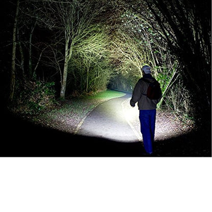 EcoGear FX Complete LED Tactical Flashlight Kit TK120: High Lumens with 5 Light Modes, Water Resistant, Zoomable - Includes Rechargeable Batteries and Battery Charger