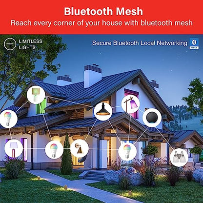 Sengled Alexa Light Bulb, S1 Auto Pairing with Alexa Devices, Warm Light Bulbs, Smart Light (Alexa), Bluetooth Mesh Smart Home Lighting, E26 60W Equivalent, 800LM, Soft White (2700k), (Pack of 4)