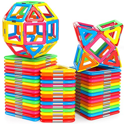 idoot Magnetic Tiles STEM Sensory Building Toys for 3+ Year Old Girls Boys Preschool Classroom Must Haves Educational Toddler Game
