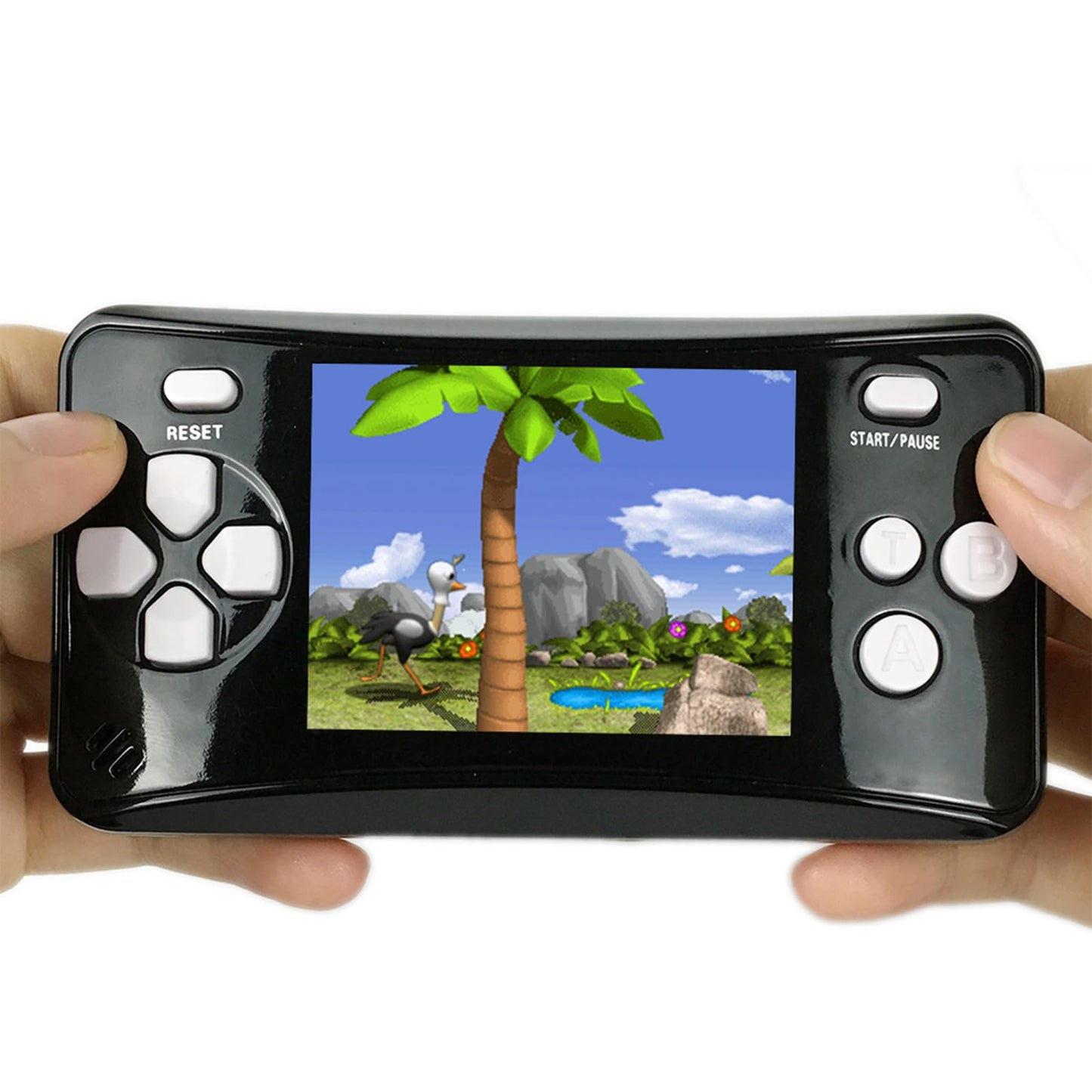 X-JOYKIDS QS17Black Handheld Game for Kids Portable Retro Video Game Player Built-in 182 Classic Games 2.5 inches LCD Screen Family Recreation Arcade Gaming System Birthday Present for Children