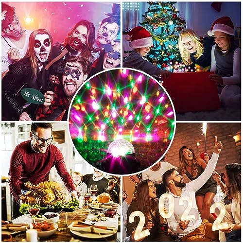 Litake Party Lights Disco Dance Ball Lights LED Club Lights, 7 Patterns Sound Activated with Remote Control Dj Ball Lights Stage Light for Halloween Xmas Party Dance Club Karaoke Home Wedding 2 Pack