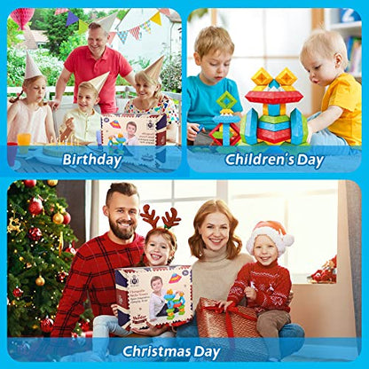 DQMOON Montessori Toys for 2-4 Year Old Boys Girls Toddlers Preschool Learning Activities 30Pcs Building Blocks Stacking Educational Toys STEM Sensory Toys Gifts for Kids Age 1-2 4 5 6