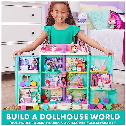 Gabby's Dollhouse, Carlita Purr-ific Play Room with Carlita Toy Car, Accessories, Furniture and Dollhouse Deliveries, Kids Toys for Ages 3 and up