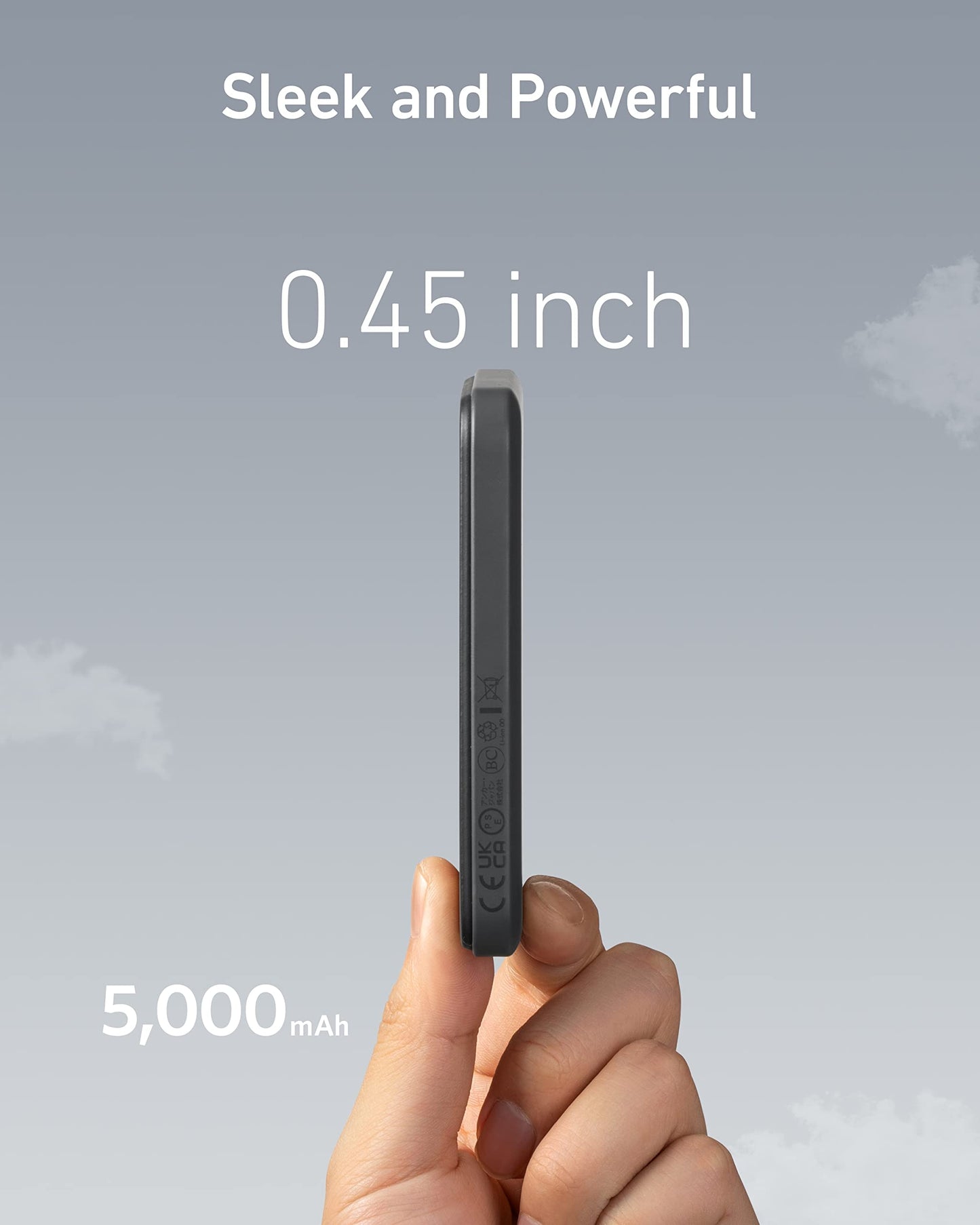 Anker Magnetic Portable Charger, 5,000mAh Wireless Portable Charger with USB-C Cable, Battery Pack Only Compatible with iPhone 15/15 Plus/15 Pro/15 Pro Max, iPhone 14/13/12 Series and more