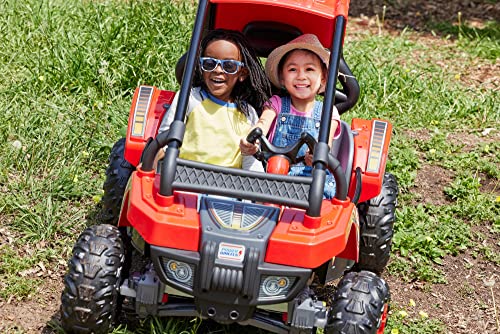 Power Wheels Baja Trailster Battery-Powered Ride-On Toy, Pretend Dune Buggy, Multi-Terrain Traction, Preschool Toy, Seats 2, Ages 3+ Years