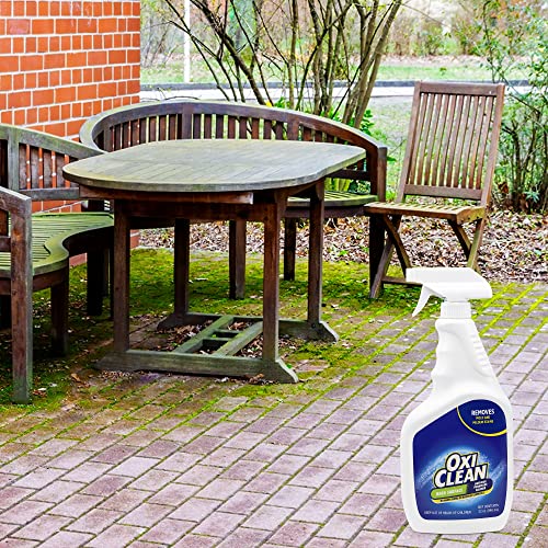 OxiClean - Outdoor Multipurpose Ready to Use - Cleaning Products - Cleaner for Concrete, Vinyl, Grill, Patio Furniture - Degreaser for Cement and Brick (32 Fl Oz - 3 Pack)