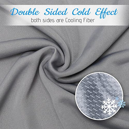 Tametra Cooling Blanket for Hot Sleepers,Tie-dye Decorative Weighted Blanket Summer Blankets Lightweight Breathable Oversized, Q-MAX>0.441, for Night Sweats with Laundry Bag