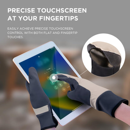 LIFECT Winter Gloves, Gloves for Cold Weather, Warm Gloves for Men Women, Touch Screen Anti-Slip Gloves for Running Driving Cycling Fishing