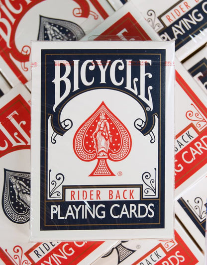 Bicycle Rider Back Playing Cards, Standard Index, Poker Cards, Premium Playing Cards, 2 Pack, Red & Blue