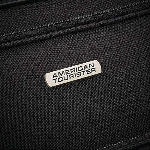 American Tourister Fieldbrook XLT Softside Upright Luggage, Black, 4-Piece Set (BB/WD/21/25 UP)