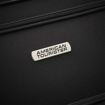 American Tourister Fieldbrook XLT Softside Upright Luggage, Black, 4-Piece Set (BB/WD/21/25 UP)