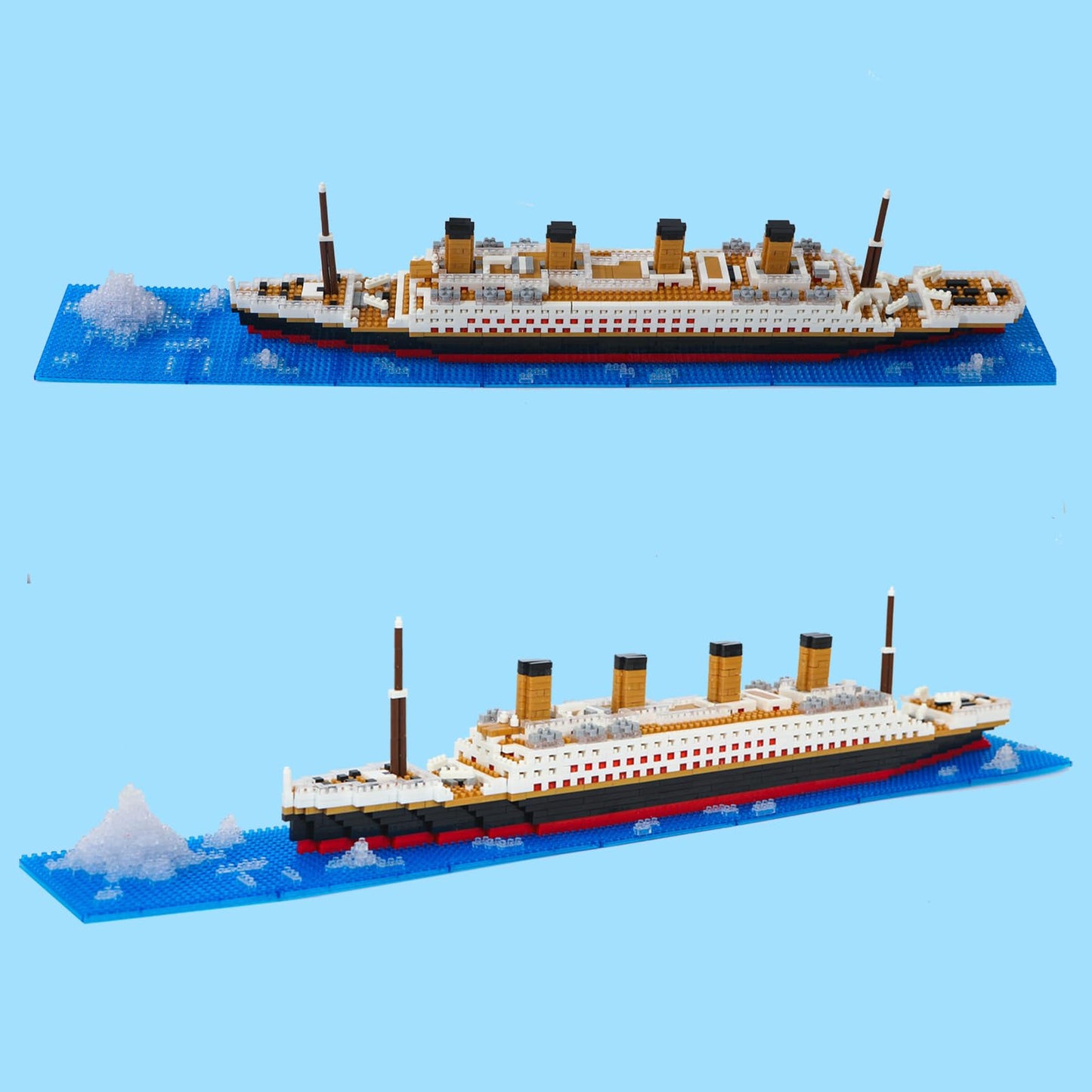 COLAYERIST Titanic Ship Micro Mini Building Blocks Set, 1878pcs 3D Titanic Model Building Set Micro Mini Blocks, DIY Bricks Toys Gift for Adults and Kids Age 6+