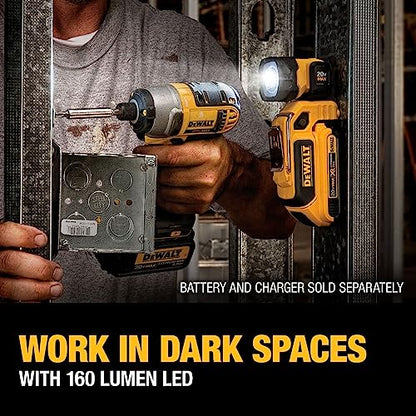 DEWALT 20V MAX LED Work Light, Magnetic, Freestanding and Clip-On, Bare Tool Only (DCL044)