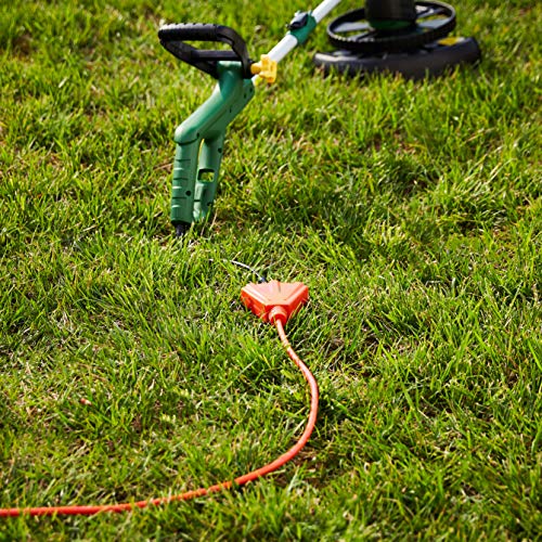 Amazon Basics 25-Foot 3-Prong Vinyl Indoor/Outdoor Extension Cord with 3 Outlets - 13 Amps, 1625 Watts, 125 VAC - Orange