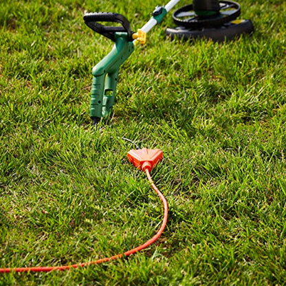 Amazon Basics 25-Foot 3-Prong Vinyl Indoor/Outdoor Extension Cord with 3 Outlets - 13 Amps, 1625 Watts, 125 VAC - Orange