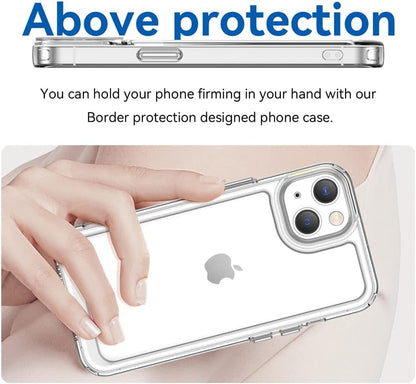 AEDILYS Designed for iPhone 15 Case, [Not Yellowing] [Military Drop Protection] Shockproof Protective Phone Case -Transparent