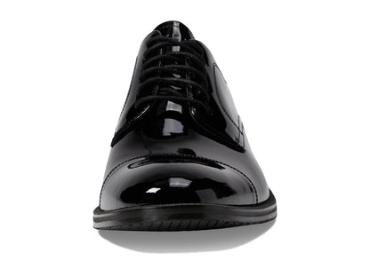 Cole Haan Men's Modern Essentials Cap Oxford, Black Patent/Black, 9.5
