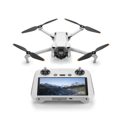 DJI Mini 3 (DJI RC) - Lightweight and Foldable Mini Camera Drone with 4K HDR Video, 38-min Flight Time, True Vertical Shooting, and Intelligent Features With Remote Control
