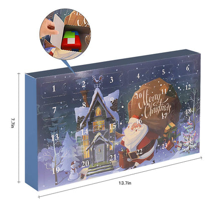 Set of 24 Brain Teaser Puzzles Toys Metal Wire Puzzle Plastic Puzzle Advent Calendar 2023 Countdown Calendar Gift Box for Kids Adults Challenge