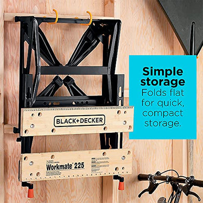 BLACK+DECKER Portable Work Bench and Vise (WM225-A)