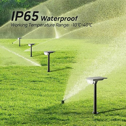 Consciot Solar Pathway Lights Outdoor 6 Pack, IP65 Solar Lights Outdoor Waterproof, Solar Garden Outdoor Solar Lights for Yard Path Walkway Driveway