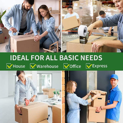 Highill Heavy Duty Packing Tape Thicker Clear Packing Tape for Shipping Packaging Moving Sealing 12 Rolls, Total 864Y 2.5mil, 1.88 inch x 72 Yards