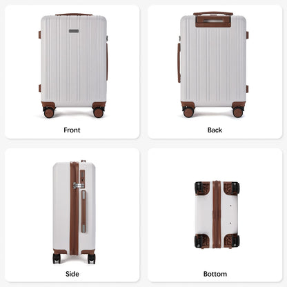 BOSTANTEN 20 inch Carry On Luggage Airline Approved Large Suitcase with Spinner Wheels PC Hardshell TSA Lock