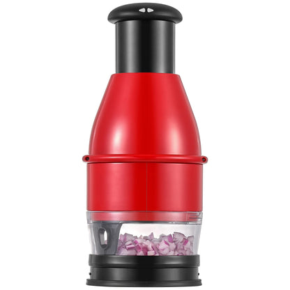 Food Chopper - Easy to Clean Vegetable Chopper Dicer, Onion Garlic Chopper Vegetable Cutter for Veggies Onions Garlics Nuts